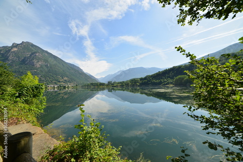Vista del embalse de Eriste en agosto