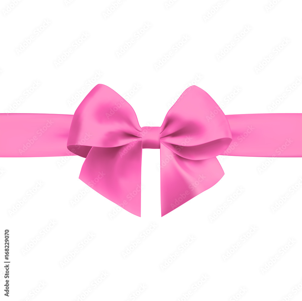 Bow with ribbon isolated on white background. Bow with ribbon isolated on white background.