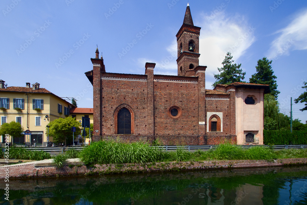 Chiesa San Cristoforo a Milano sul naviglio grande Lombardia Italia Italy