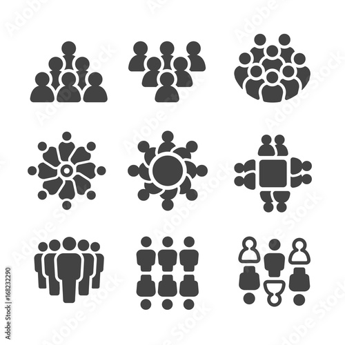 group of people,population icon set photo