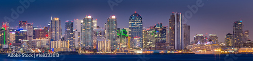 San Diego Skyline at Night