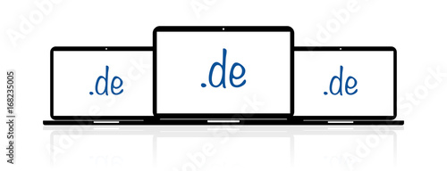 Laptop Banner - de Domain URL