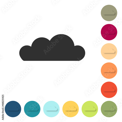 Farbige Buttons - Wolke