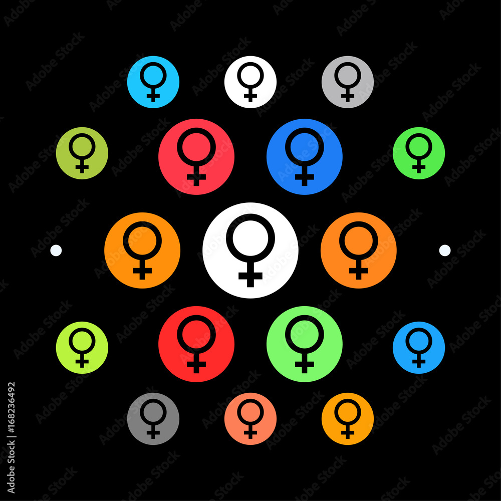 Modernes UI design - Frau-Symbol Modernes UI design - Frau-Symbol