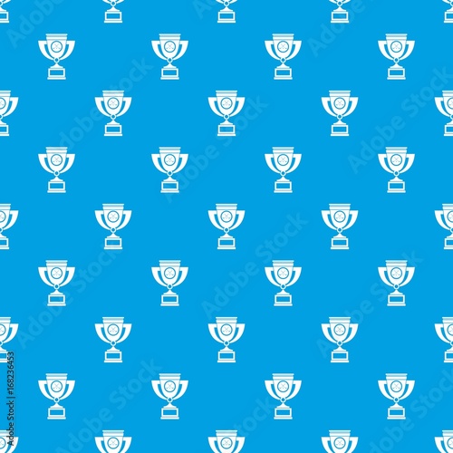 Cup pattern seamless blue