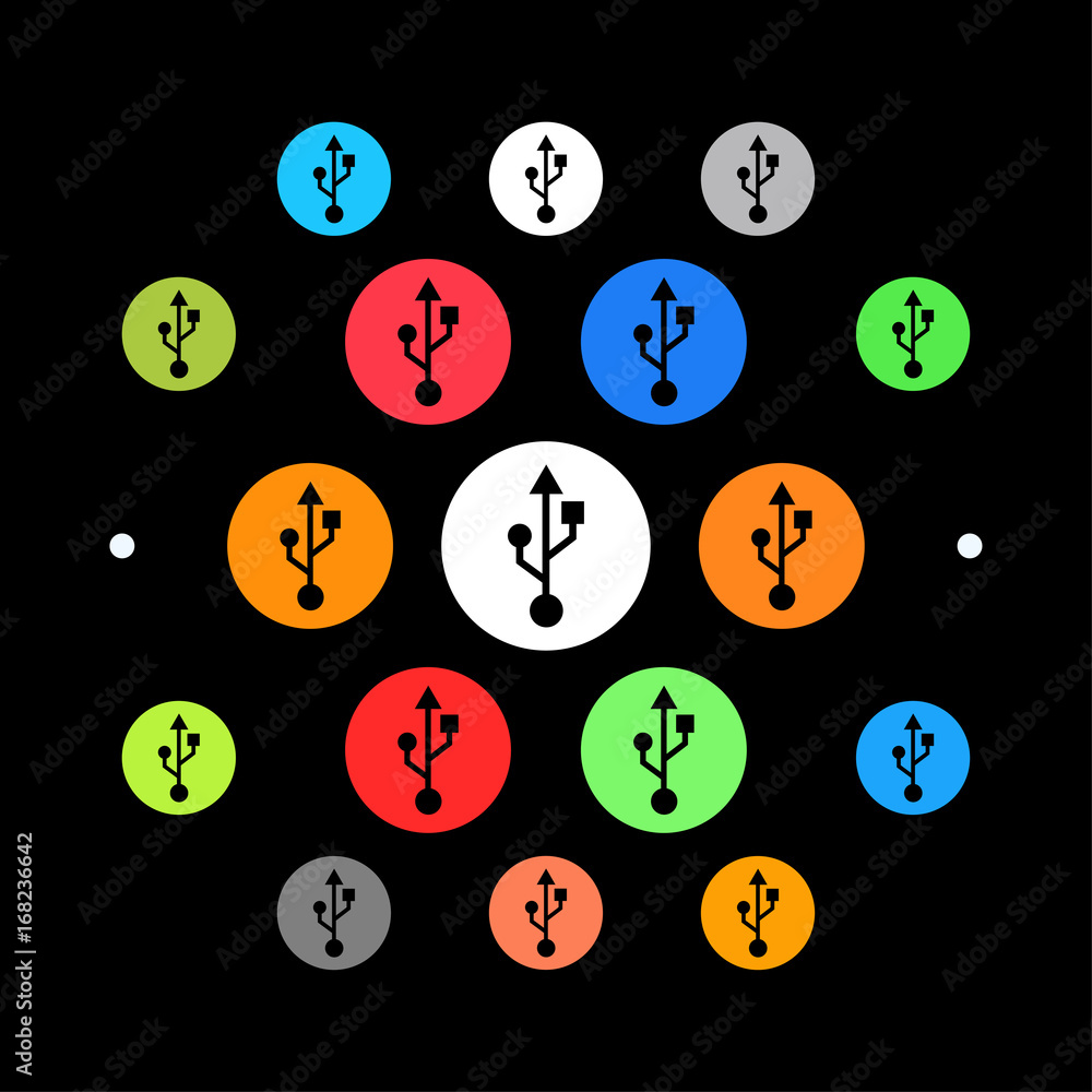 Modernes UI design - USB-Symbol Modernes UI design - USB-Symbol