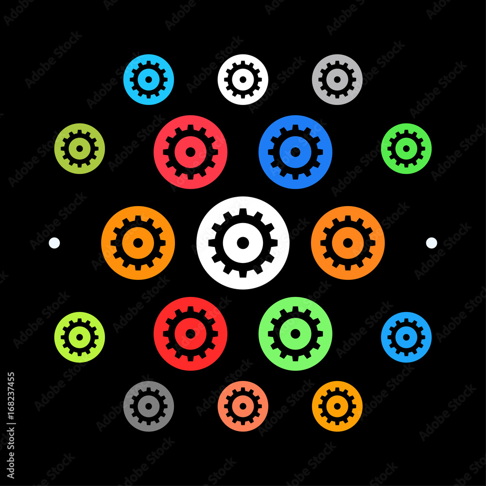 Modernes UI design - Einstellungen-Symbol Modernes UI design - Einstellungen-Symbol