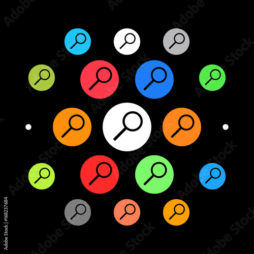 Modernes UI design - Lupe