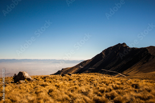 Awesome Landscape view from the top of the mountain at Nevado de Toluca Mexico