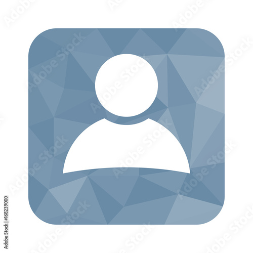 Low Poly Button - Person