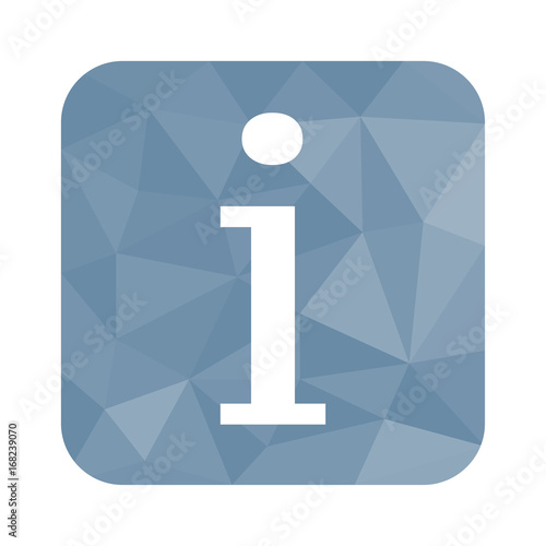 Low Poly Button - Kundenservice-Symbol