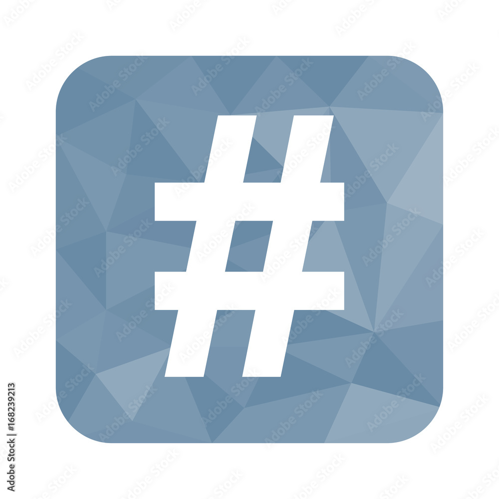 Obraz premium Low Poly Button - Rauten-Symbol