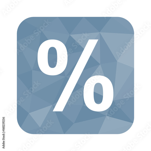Low Poly Button - Rabatt-Symbol