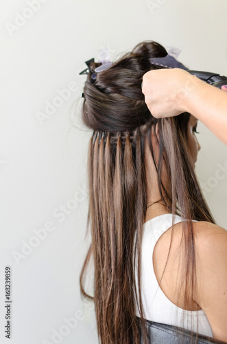 side view of hair extension