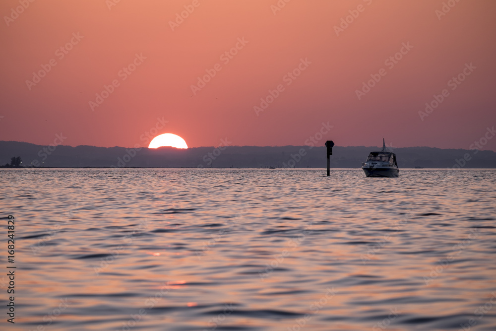 Sunset at the Lake Constance, Austria, Europe