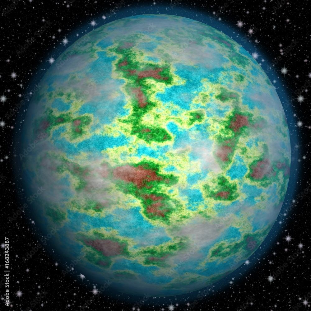 Trustful texture of earth like planet