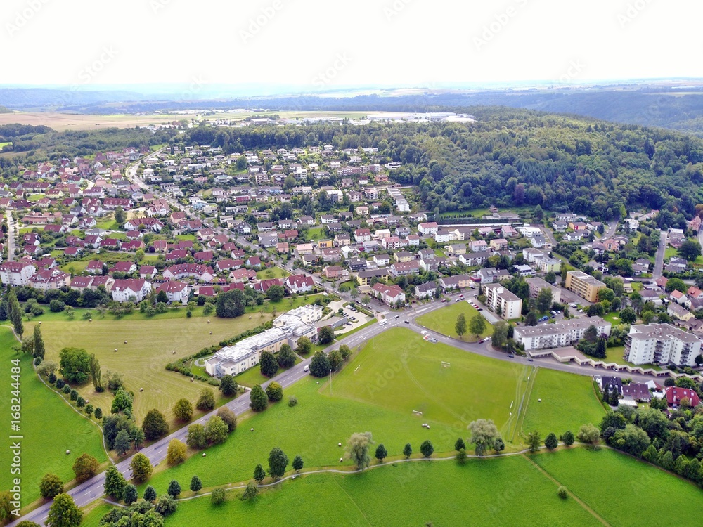 Naklejka premium Der Main aus der Luft