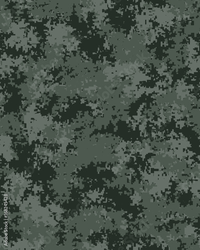 Digital fashionable camouflage pattern, fashion design. Seamless illustration