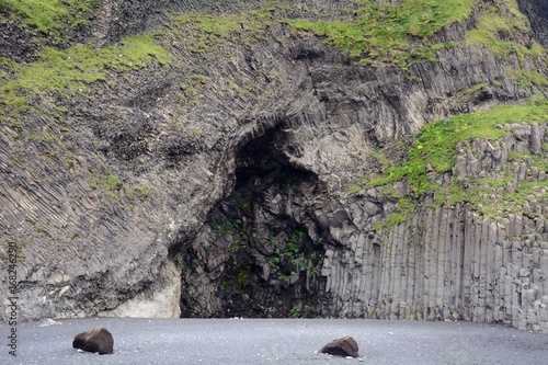 Halsanefshellir Cave, Reynisfjara, Iceland photo