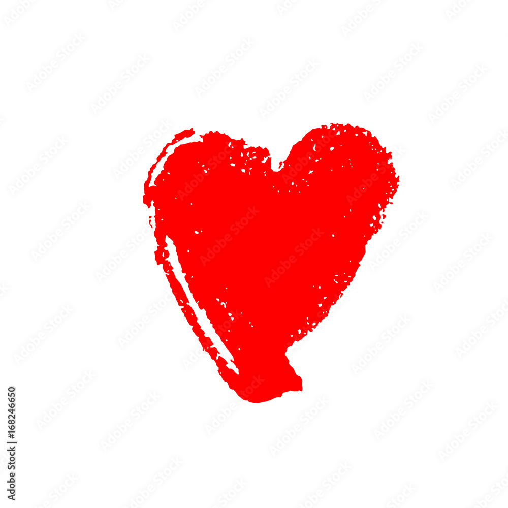 Vector red sign of a heart isolated on white background. Vector red sign of a heart isolated on white background.