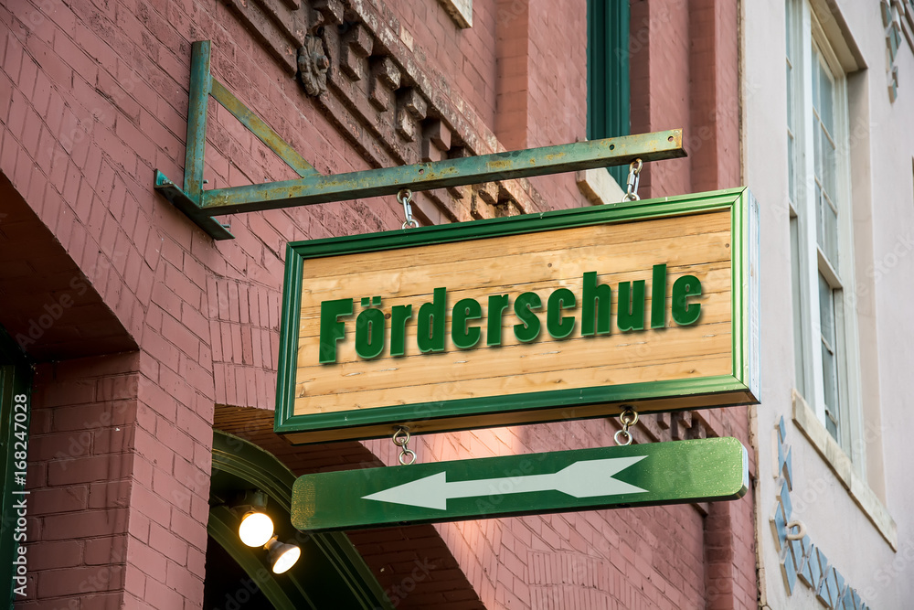 Obraz premium Schild 277 - Förderschule