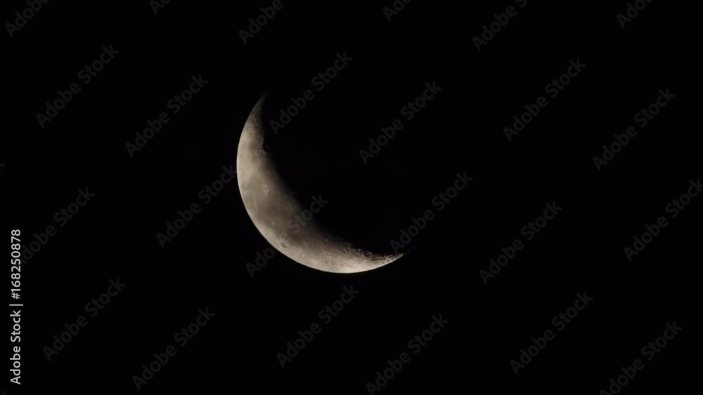 4K Waning Crescent Moon and Clouds 1 4K Waning Crescent Moon and Clouds 1