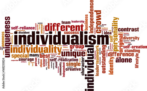 Individualism word cloud