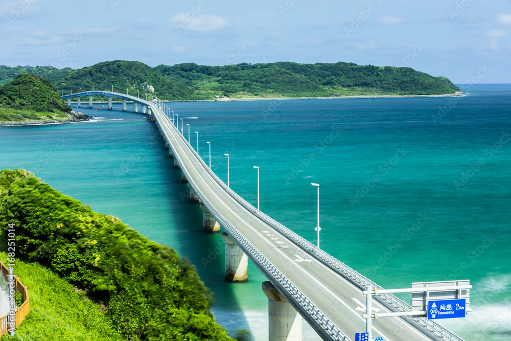 Tsunoshima Bridge, Yamaguchi prefecture, Japan Tsunoshima Bridge, Yamaguchi prefecture, Japan