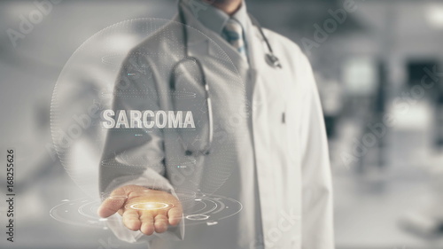 Doctor holding in hand Sarcoma 120
