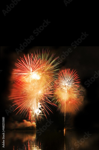 Feuerwerk, Raketen, Nacht, See © Kurt
