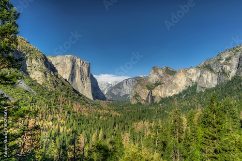 Yosemite National Park Valley from Tunnel View