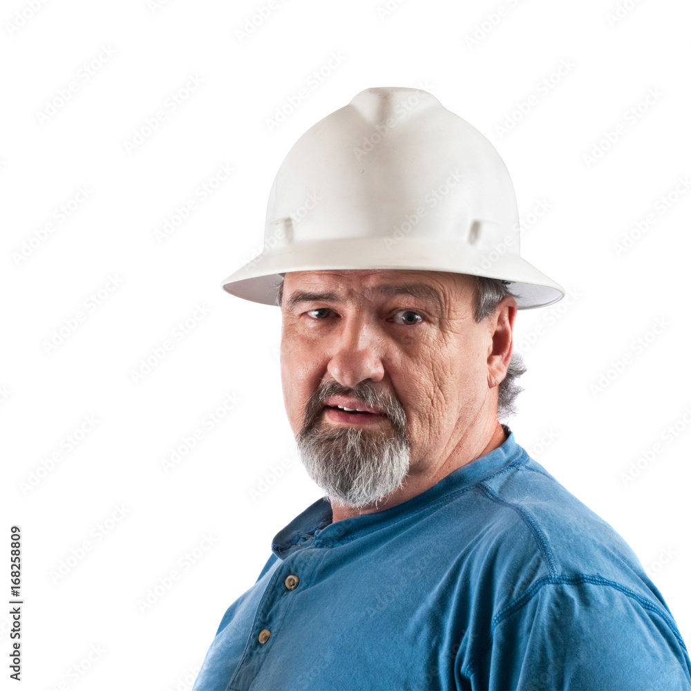 Construction worker with hardhat Construction worker with hardhat