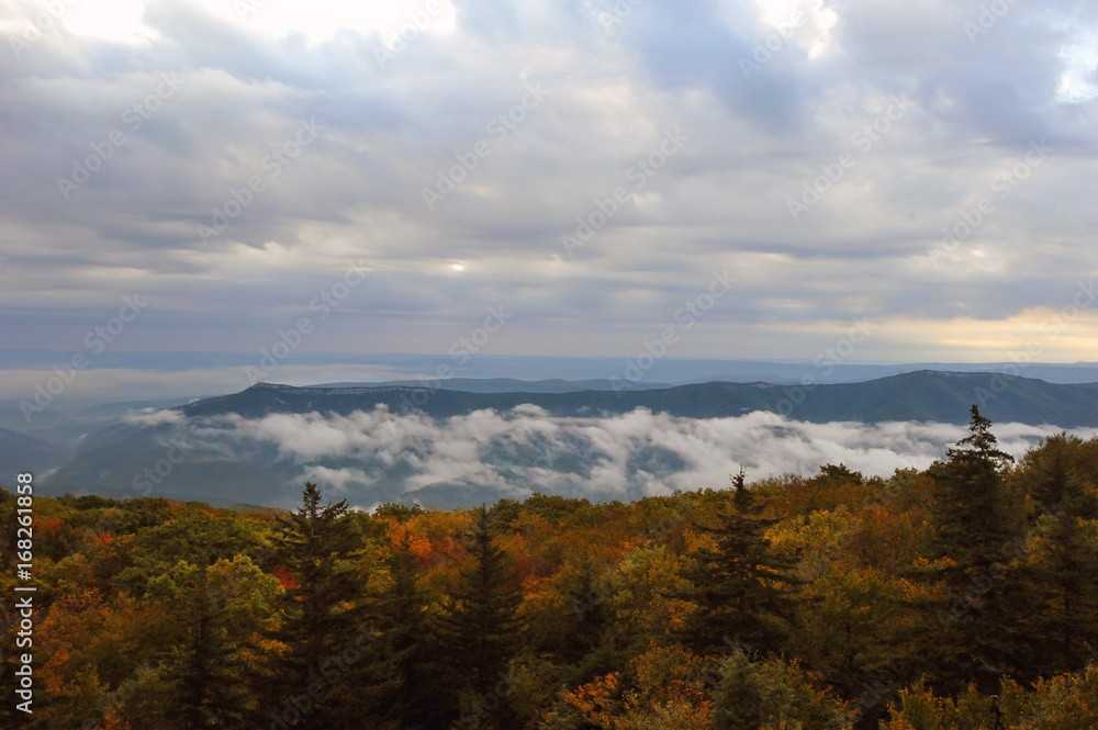 Dolly Sods with clouds