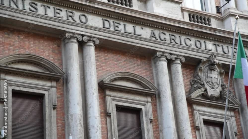 ROME - ITALY - March 2017 - Ministry of agriculture and forests - Panning ROME - ITALY - March 2017 - Ministry of agriculture and forests - Panning