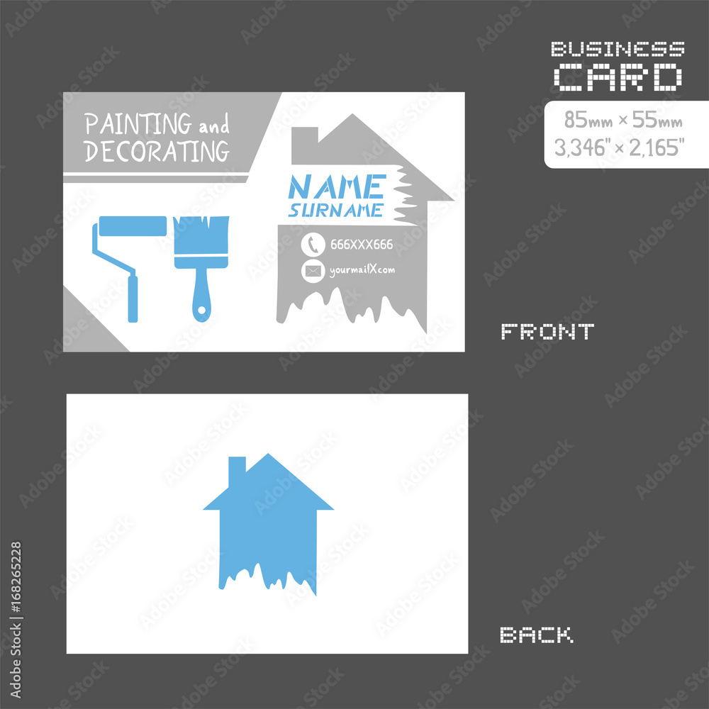 business card for painter worker business card for painter worker