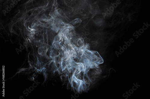 white smoke on black ,use for back ground
