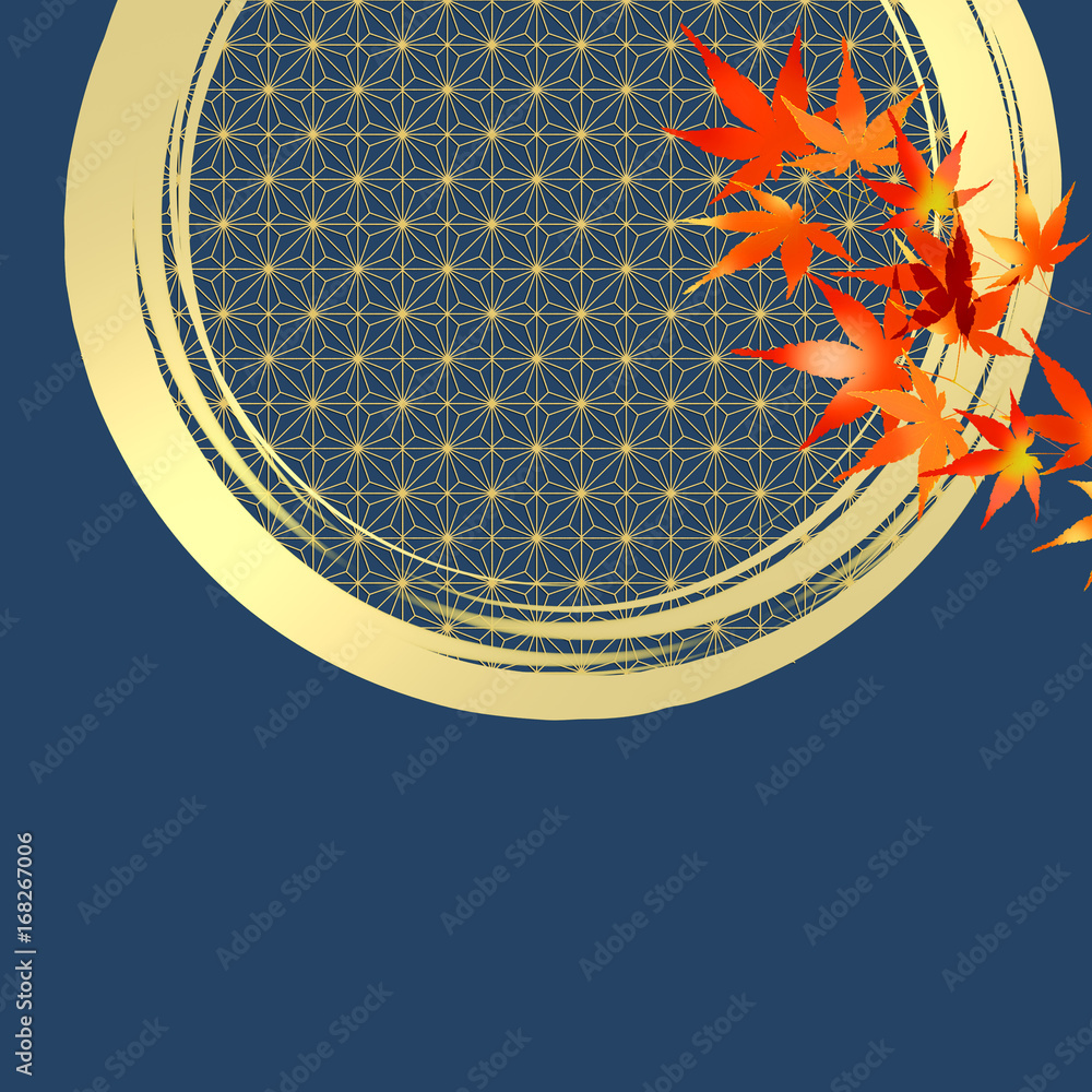 和の背景紅葉和柄和風stock Illustration Adobe Stock