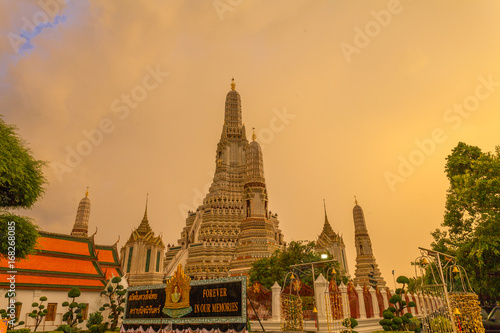 Wat Arun -the Temple of Dawn in Bangkok  Thailand
