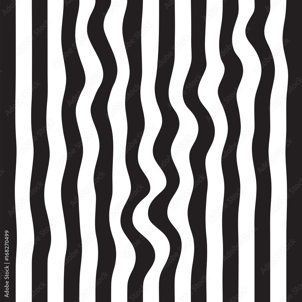 Striped seamless abstract background. black and white zebra print. illustration Striped seamless abstract background. black and white zebra print. illustration