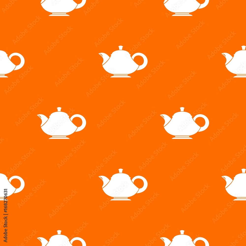 Teapot pattern seamless