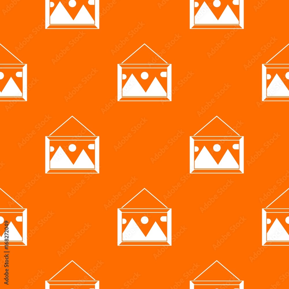 Picture in a frame on the wall pattern seamless Picture in a frame on the wall pattern seamless
