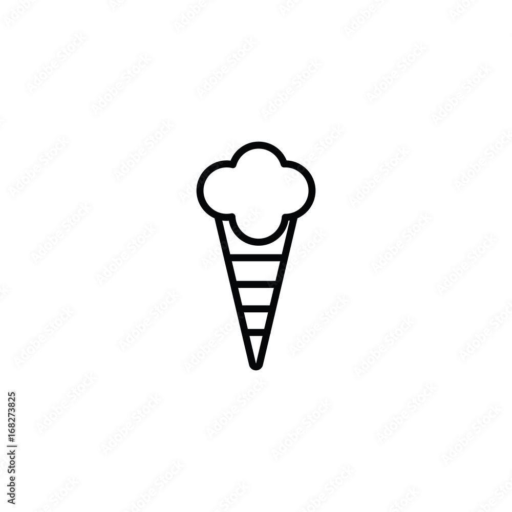 ice cream icon on white background ice cream icon on white background