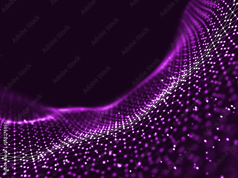 Abstract 3d rendering futuristic dots and lines. computer geometric digital connection structure. Futuristic black abstract grid. Plexus with particles. Intelligence artificial Abstract 3d rendering futuristic dots and lines. computer geometric digital connection structure. Futuristic black abstract grid. Plexus with particles. Intelligence artificial