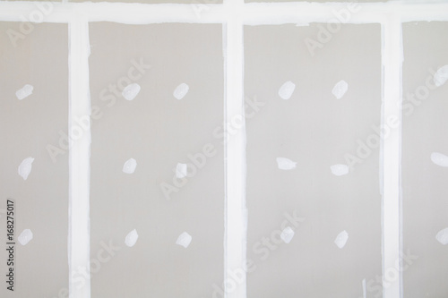 gypsum board wall interior decoration of home at construction site with copy space add text