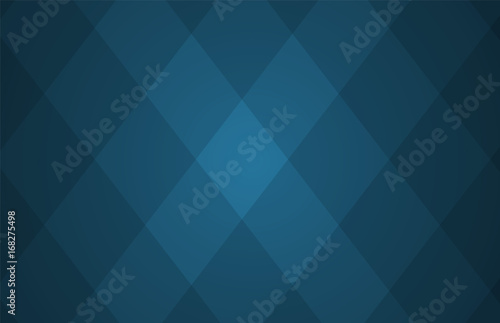 Template of blue abstract vector background with a pattern of rhombuses