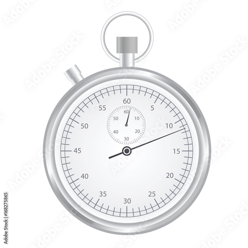 Stopwatch on a white background. Vector illustration.
