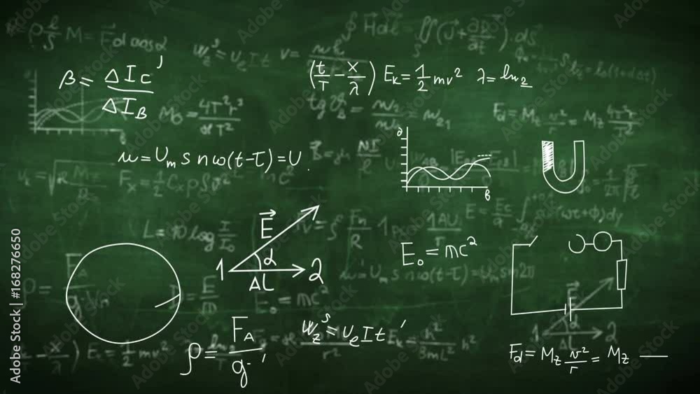 Formula doodle on chalkboard background. Science concept. Formula doodle on chalkboard background. Science concept.