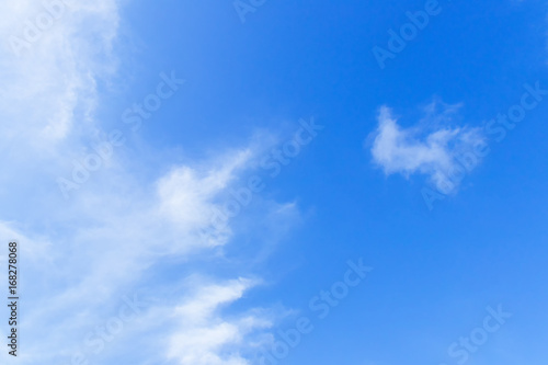 blue sky vivid with cloud in summer art of nature beautiful and copy space for add text © pramot48