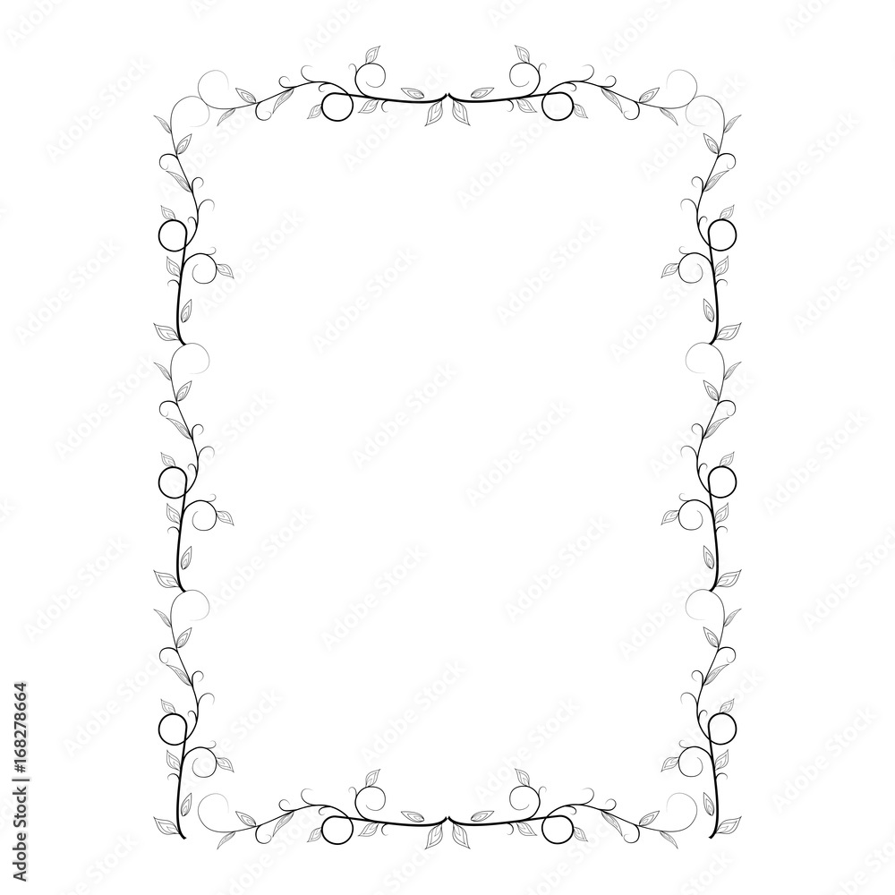 Frame of twig card Frame of twig card
