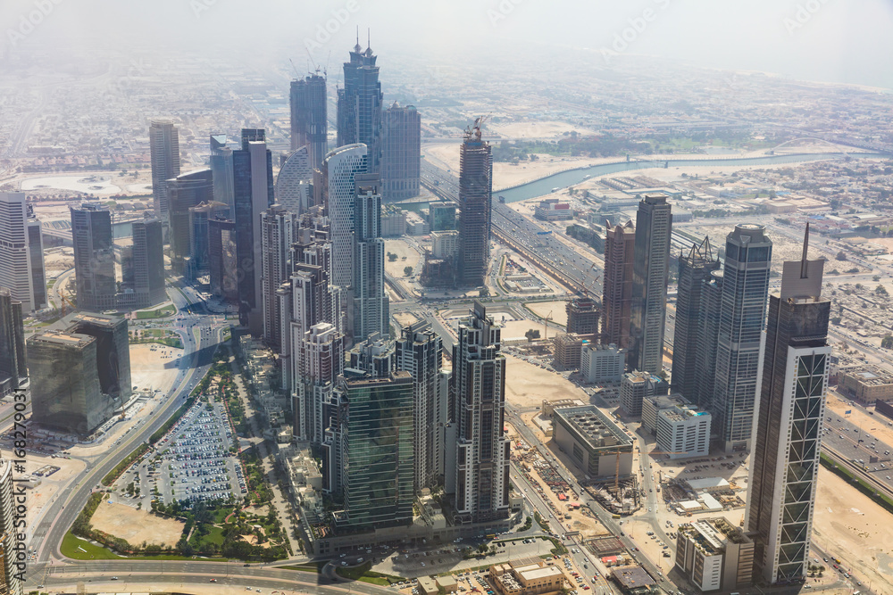 Fototapeta premium Skyscrapers In Dubai, UAE